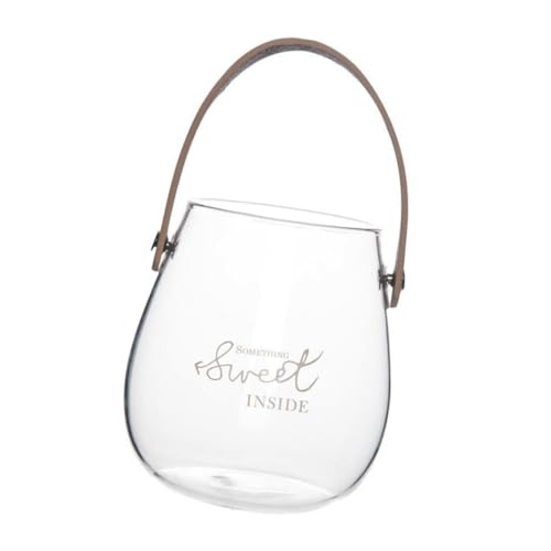 Kisangel Nordische Glasvase mit Ledergriff Kleines Dekoratives Hydroponik Gefäß für Blumen und Aufbewahrung Transparentes mit Natürlicher Maserung Vielseitig für Tischdeko und Geeignet Kisangel Nordische Glasvase mit Ledergriff Kleines Dekoratives Hydroponik Gefäß für Blumen und Aufbewahrung Transparentes mit Natürlicher Maserung Vielseitig für Tischdeko und Geeignet von Kisangel