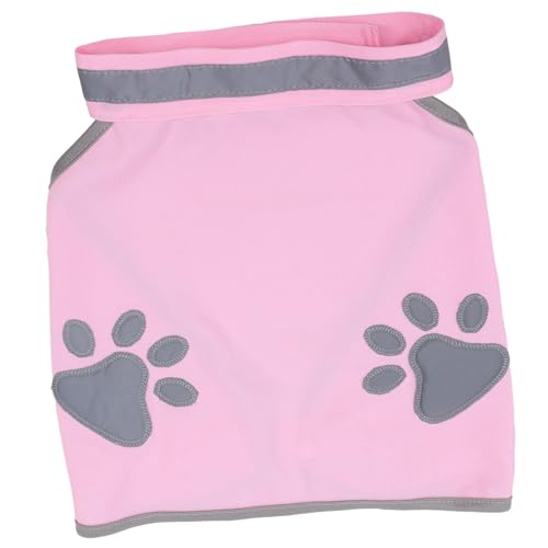 Kisangel reflektierende Weste für Haustiere Welpen-Hundekleidung kleine Muskelshirt Outfits Reflektierende Hundeweste dekorative Haustierweste Hündchen Haustierkleidung von Kisangel