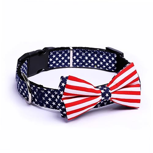 Kisangel Mittelgroßes Hundehalsband Mit Schleife Und Flagge Für Hunde Haustierhalsband Pu-hundehalsband Für Hunde Und Katzen Kisangel Mittelgroßes Hundehalsband Mit Schleife Und Flagge Für Hunde Haustierhalsband Pu-hundehalsband Für Hunde Und Katzen von Kisangel