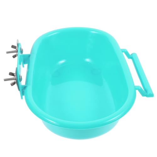 Kisangel Papagei Badewanne Käfig Zubehör aus Langlebigem PP Multifunktionaler Vogel Badebehälter mit Glatten Kanten Sicher und Praktisch für Wellensittiche und Kleine Vögel Einfache und von Kisangel