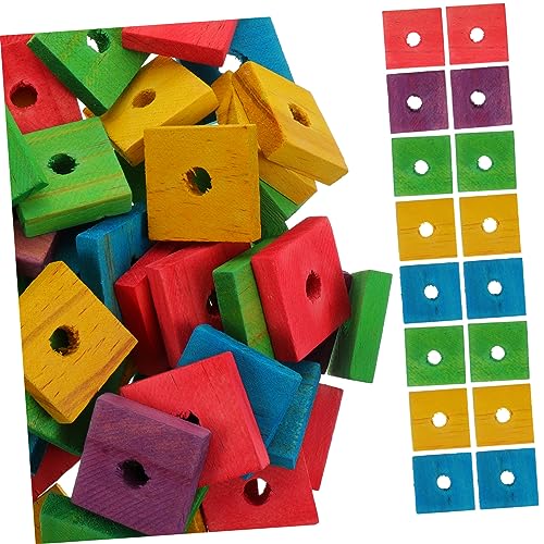 Kisangel Papageien-holzspäne-Spielzeug – 100 Stück – Vogelzubehör – Spielzeug Für Sittiche Aras Vögel – Sicher Und Unterhaltsam von Kisangel