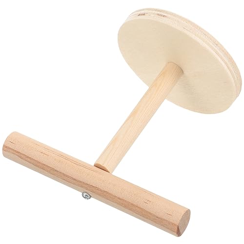 Kisangel Papagei Trainingsständer Vogel Sitzstange Spielzeug Naturholz Papagei Käfig Sitzstange Ständer Vogel Spielplatz von Kisangel