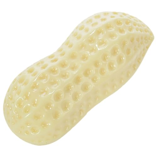 Kisangel Peanut Förmiges Quietschspielzeug für Hunde Langlebiges Kauspielzeug aus TPR Interaktives mit Geräuschfunktion für Kleine Hunde Sicheres und Unterhaltsames Haustierspielzeug von Kisangel