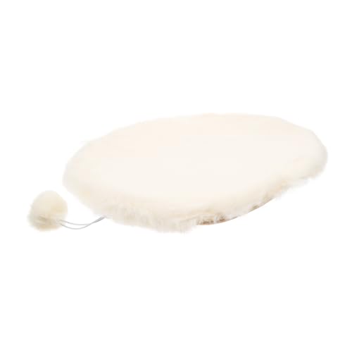 Kisangel Pet Warm Cushion für Katzen und Kleine Hunde Runde Weiche Kuscheldecke aus Plüschigem Kunstfell Leichte Langlebige Schlafmatte für Haustiere für Zuhause Transportbox und Auto von Kisangel