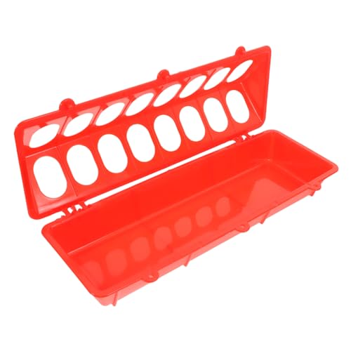 Kisangel Plastik Flip Top Vogel Kleine Geflügelfuttermittel Hühner -Feeder -hühner -Feeder Keine Durcheinander Keine Abfallvögel Fütterungsspender von Kisangel