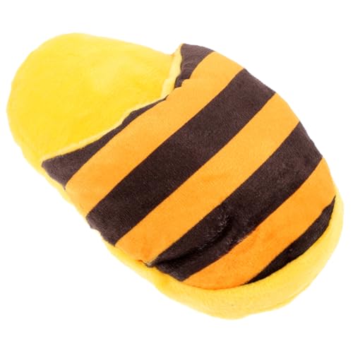 Kisangel Plüsch Hundespielzeug Quietschend Slipper Form Verschleißfestes Kauspielzeug für Welpen Fördert Zahnpflege und Spielspaß Geeignet für Kleine und Mittlere Hunde von Kisangel