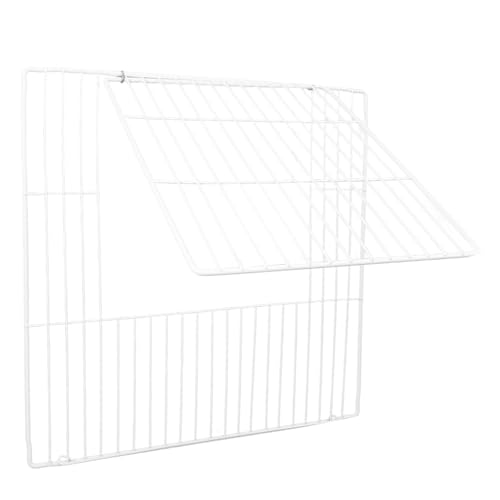 Kisangel Praktische DIY Haustierkäfig Tür aus Robustem Eisen Drahtgeflecht Mittelgroß Flexibel und Langlebig Einfache als Zaun und Laufstall Tür für Katzen Hunde und Kleintiere von Kisangel