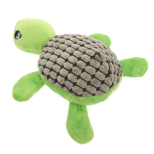 Kisangel Quietschendes Hundespielzeug Schildkrötenform Interaktives Kauspielzeug für Mittelgroße Hunde Teething Chew Toy zum Zähneputzen und Beschäftigen Langlebig und Leicht zu Reinigen von Kisangel