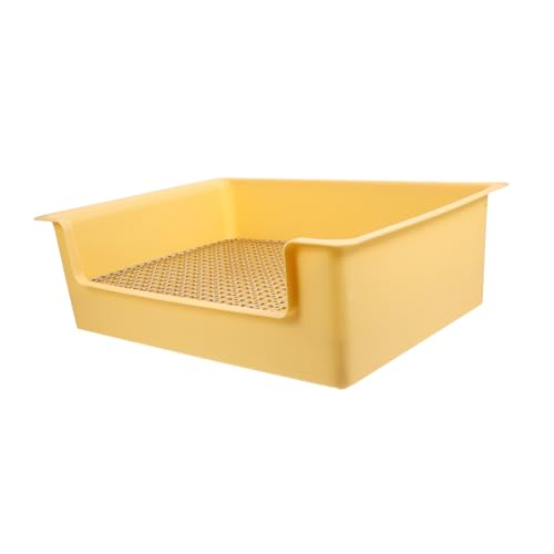 Kisangel Rechteckige Kaninchentoilette mit Sicherem Maschendesign Kratzfestem Kompakt und Tragbar Geeignet für Kleine Hasen Hamster Meerschweinchen und Andere Kleintiere Vielseitig von Kisangel