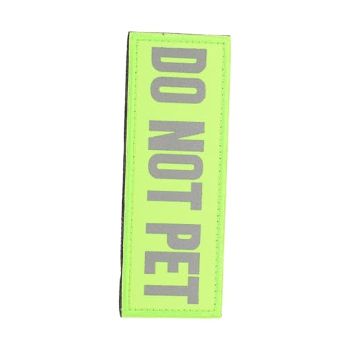 Kisangel Reflektierender Service Hund Patch Do Not Pet Sicherheitsabzeichen aus Strapazierfähigem Nylon Abnehmbar für Hundegeschirr Weste Halsband und Leinenhülle Professionelles Training von Kisangel