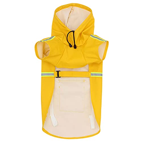 Kisangel Reflektierende Streifen Haustier Regenmantel Hund Regenbekleidung Kapuzen Welpen Jacke für Im Freien Kisangel Reflektierende Streifen Haustier Regenmantel Hund Regenbekleidung Kapuzen Welpen Jacke für Im Freien von Kisangel