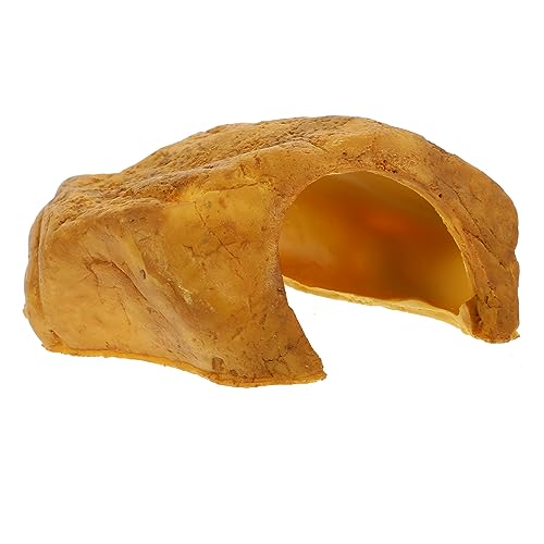 Kisangel Reptile Cave Ornament Resin Versteck Für Schildkröten Echsen Und Schlangen Naturstein- Rückzugsmöglichkeit Und Sonnenplatz Für Reptilien von Kisangel