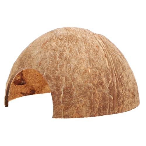 Kisangel Reptilienversteck Kokosnuss Shell Hideout Langlebig Natürliches Aquarium Schildkröten Höhle Dekorativ für Spinnen Einsiedlerkrebse Kleines Terrarium Kisangel Reptilienversteck Kokosnuss Shell Hideout Langlebig Natürliches Aquarium Schildkröten Höhle Dekorativ für Spinnen Einsiedlerkrebse Kleines Terrarium von Kisangel