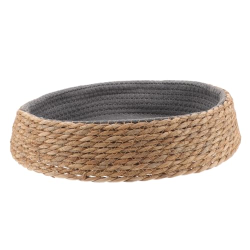 Kisangel Rund Gewebtes Rattan Haustierbett Komfortables Kleines Hundebett und Katzenbett Strapazierfähiges Naturfasernest als Schlafplatz für Kleine Hunde Katzen und Welpen Pflegeleicht Kisangel Rund Gewebtes Rattan Haustierbett Komfortables Kleines Hundebett und Katzenbett Strapazierfähiges Naturfasernest als Schlafplatz für Kleine Hunde Katzen und Welpen Pflegeleicht von Kisangel