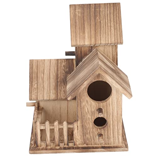 Kisangel Scakeet -zubehör Garten Nisthaus Seilen Zu Versorgen Nisthaus Für Sittiche Nesthaus Für Sittiche Sittich Nest Dekoratives Vogelnisthaus Vogelnest Garten Vogelhaus Nester Hölzern von Kisangel