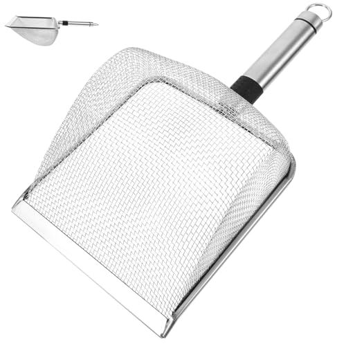 Kisangel Katzenstreuschaufel Aus Edelstahl Nicht Ergonomischer Griff Pp-Edelstahl Gefiltertes Design Für Katzen Kisangel Katzenstreuschaufel Aus Edelstahl Nicht Ergonomischer Griff Pp-Edelstahl Gefiltertes Design Für Katzen von Kisangel