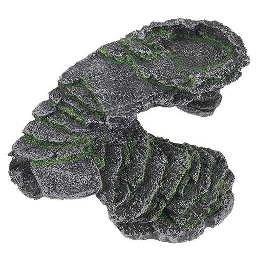 Kisangel Schildkröten Sonnenplattform Aquarium Basking Rampe Vielseitig für Terrarien und Außengehege Geeignet Natürlicher Lebensraum Ornament von Kisangel