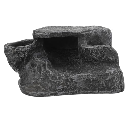 Kisangel Reptilien-aalen-plattform Schildkröten-versteck Höhle Für Aquarium Robuster Schildkrötenbedarf von Kisangel