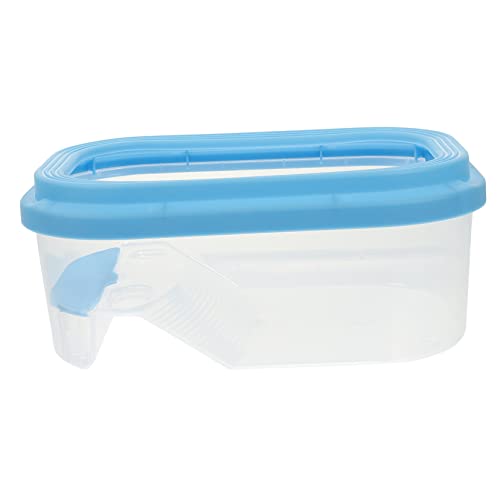 Kisangel Schildkrötenpanzer mit Trocknungstisch Tank Mini-Schildkrötenbecken Aquarium Haustier Trennwand für Aquarien Schildkrötenbecken groß Fischzuchtbecken Plastik Blue von Kisangel