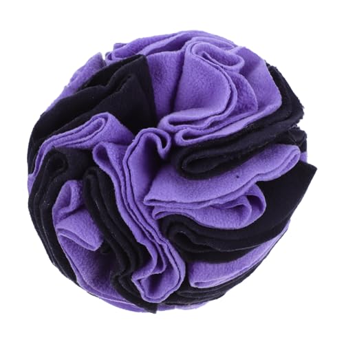 Kisangel Schnüffelball für Hunde aus Polarem Fleece Langsames Fressen Anti kolik Interaktives Futterspielzeug zur Beschäftigung und Reduzierung von Destruktivem Verhalten bei Welpen und von Kisangel