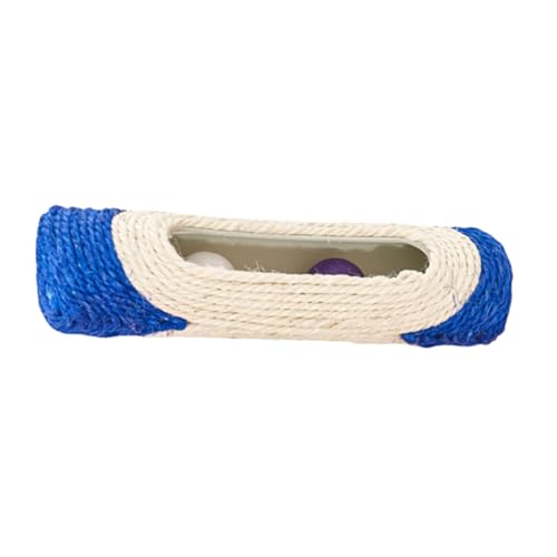 Kisangel Sisal Kratzbrett mit Kunststoffball Langlebiges Katzenkratzspielzeug Roller Design Vierfarbig Interaktives Katzenspielzeug für Haustiere Fördert Krallenpflege und Beschäftigung von Kisangel