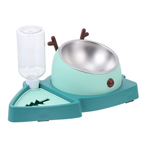 Kisangel Slow-Food-schüssel Für Haustiere Katzenfutter Futterautomat Für Haustiere Hund Wassernapf Hundenapf Futterspender Aus Edelstahl Hundefutter Wassernapf Green Rostfreier Stahl von Kisangel
