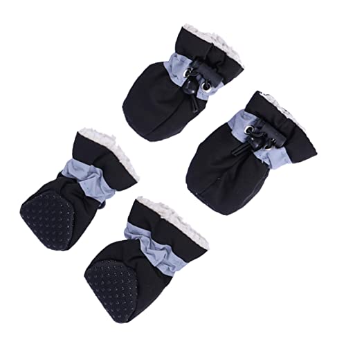 Kisangel Socken Hundeschuhe Regenstiefel der Hund Kleiner Hund Hundeschuhe aus Cord möbelschoner möbel kantenschutz warme Haustierschuhe Winterschuhe für Hunde Kleinkind Schuhschutz von Kisangel