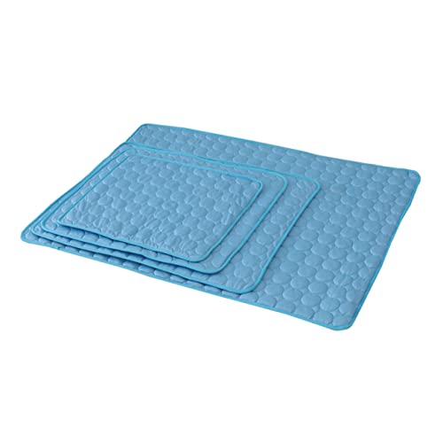 Kisangel Sommerliche Kühlmatte für Haustiere Atmungsaktiv und rutschfeste Pet Pad Hundematte Blau S für Hundebett Transportbox und Zuhause Kisangel Sommerliche Kühlmatte für Haustiere Atmungsaktiv und rutschfeste Pet Pad Hundematte Blau S für Hundebett Transportbox und Zuhause von Kisangel