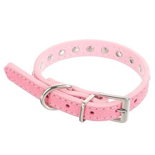 Kisangel Stachelhalsband Für Hunde Hundehalsband Strassdekor Gepolsterter Hundering Aus Leder Kleines Katzenhalsband Halsabnutzung Für Hunde Kleine Hundehalsbänder Rosa Pu Hündchen von Kisangel