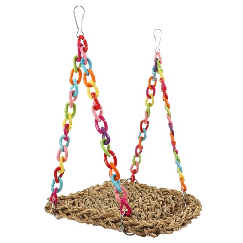 Kisangel Stroh Hängematte Vogel Stehen Vogelfutterständer Hamsterbrücke Vogel Fütterer Vogel Voliere Papageienschaukel Vogelklettermatte Papageienkäfig Vogelspielzeug Für Sittiche Acryl Kisangel Stroh Hängematte Vogel Stehen Vogelfutterständer Hamsterbrücke Vogel Fütterer Vogel Voliere Papageienschaukel Vogelklettermatte Papageienkäfig Vogelspielzeug Für Sittiche Acryl von Kisangel