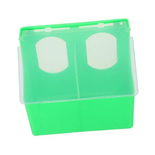 Kisangel Tauben futterspender mit Zwei Fächern und Schutzdeckel Hängender Futter Wasserspender für Taubenkäfig Leicht zu Reinigen Platzsparendes Design Geeignet für Tauben und Wachteln von Kisangel