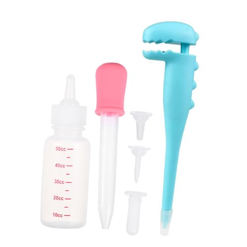 Kisangel Teiliges Pet Feeding Bottle mit Optimiertem Sauger für Neugeborene Welpen und Kätzchen Vielseitig für Milch und Medikamente Kompakt und Leicht für Unterwegs zur Sicheren Fütterung von Kisangel