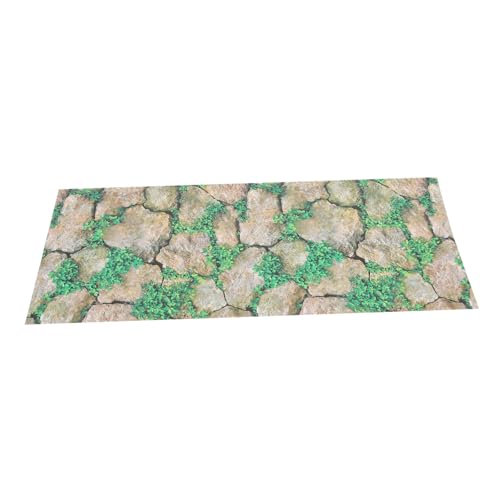 Kisangel Terrarium Sticker aus Premium Papier Langlebiger Nicht Verblassender Reptilien Tank Hintergrundaufkleber Natürlicher Felsen Look Dekorative Wandfolie für Terrarien und von Kisangel