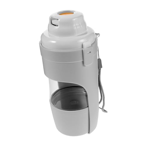 Kisangel Tragbare Haustier Trinkflasche mit Futterspender Wasserspender Futterschale Leichtes Platzsparendes Design für Hunde und Katzen Outdoor Reisen Wandern von Kisangel