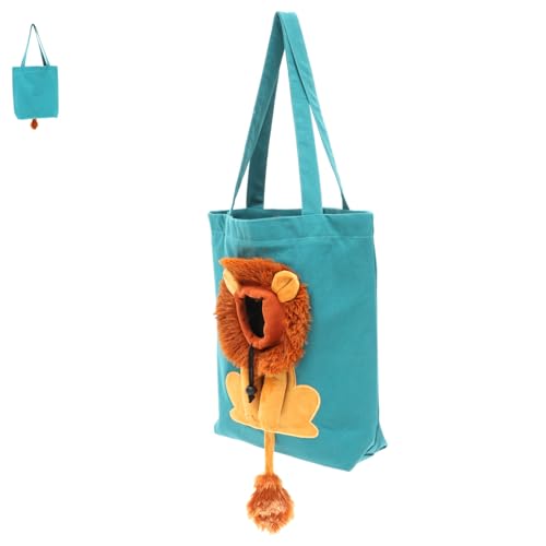 Kisangel Tragbare Haustiertragetasche für Kleine Katzen und Hunde Langlebige Schultertasche aus Canvas Atmungsaktiv Leicht und Wiederverwendbar für Outdoor Reisen und Spaziergänge von Kisangel
