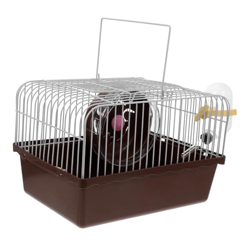 Kisangel Tragbarer Hamsterkäfig Mit Wasserflaschenhalter Transportbox Für Kleintiere Für Unterwegs Stilvoll Praktisch Für Hamster Chinchillas Vögel von Kisangel