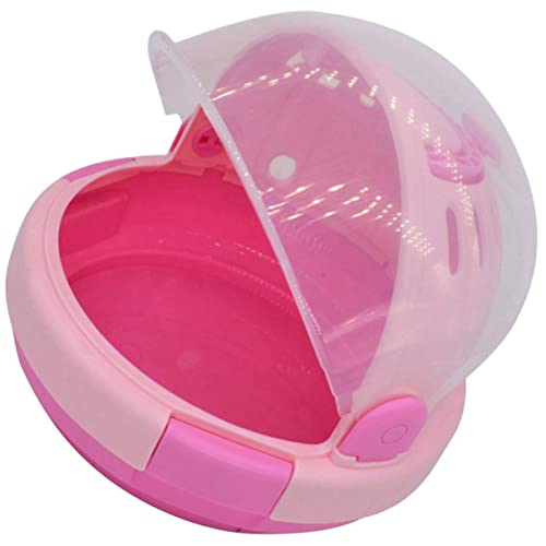 Kisangel Tragbarer Handgehalter Käfig Für Vögel Kompakte Transportbox Für Papageien Wellensittiche Und Andere Haustiere Abnehmbarer Boden Atmungsaktives Design Rosa Farbe Für Reisen von Kisangel