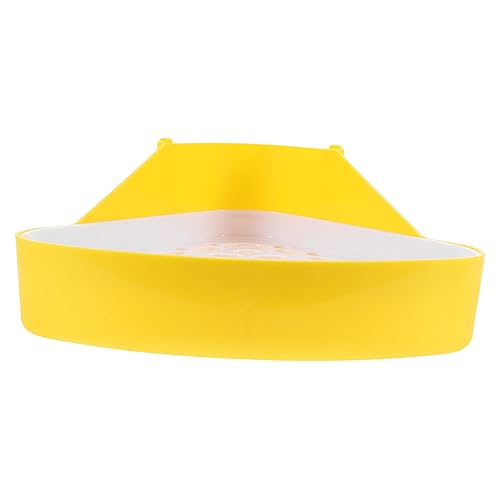 Kisangel Trainingshilfe für die Haustiertoilette Hamster klo kaninchentoilette Komfortabel für Haustiere Heu Hundenapf Haustiertöpfchen für Hunde im Innenbereich Häschen Toilette Plastik von Kisangel