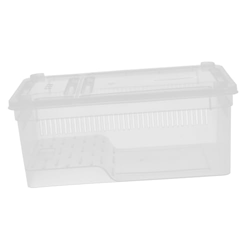 Kisangel Transparente Kunststoff Reptilienzucht Box mit Belüftungslöchern Robuster Terrarienbehälter für Eidechsen Schlangen Spinnen und Frösche Tragbare Insektenbox für Zucht und von Kisangel