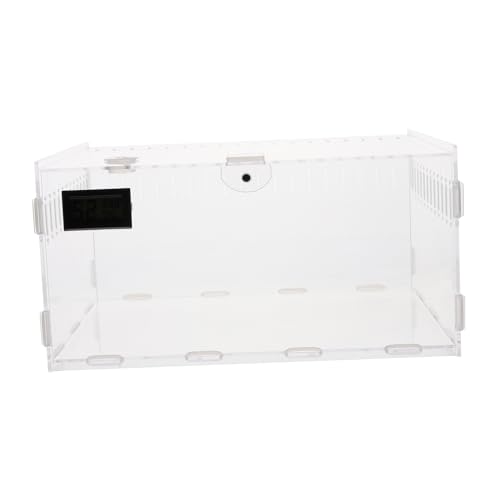 Kisangel Transparente Reptilienzuchtbox aus Robust und Geruchsneutral mit Klarer Sicht für Spinnen Geckos Schlangen als Terrarium oder Transportbox von Kisangel