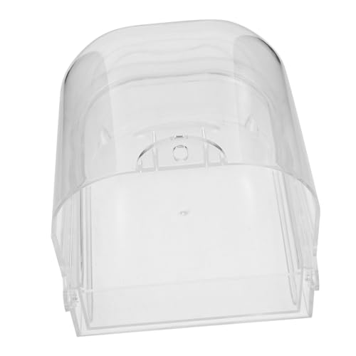 Kisangel Transparente Vogelbadewanne mit Schublade für Papageien und Sittiche aus bruchsicherem sicherer Käfig Badeplatz hygienisch und auslaufsicher für Wellensittiche und große Papageien von Kisangel