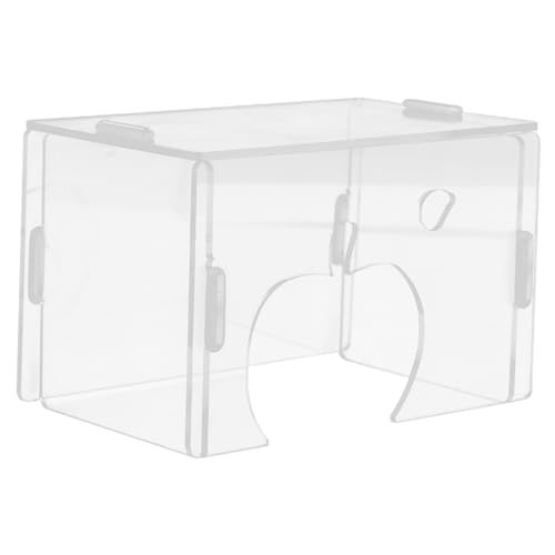 Kisangel Transparentes -hamsterhaus Kleintier-unterschlupf Mit Sichtbarkeit Für Zwerghamster Rennmäuse Und Meerschweinchen Leicht Zu Reinigen Und Vielseitig Einsetzbar Als Spielzeug Und von Kisangel