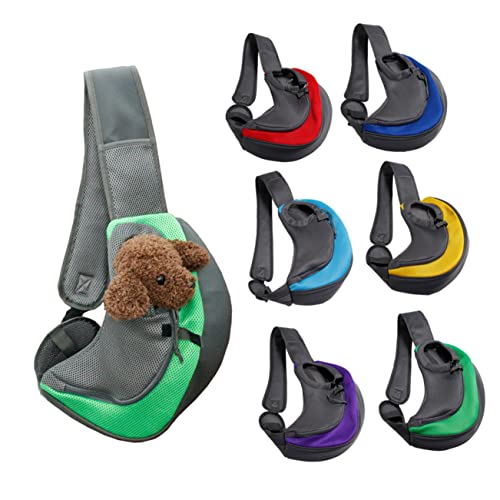 Kisangel Transportboxen für Haustiere Schultertasche Schultasche umhängetasche Haustiertransporttasche Haustierträger Haustüte Fanny kreuzen einzelne Umhängetasche Kreuzkörpertasche Green von Kisangel