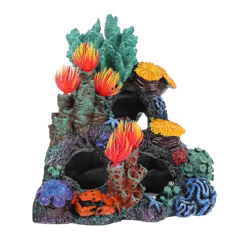 Kisangel Umweltfreundliche Resin attrappe Korallen Aquarium Deko Pflanze für Fischbecken Realistische Aquarienlandschaft Office Dekoration Langlebig und Natürlich von Kisangel