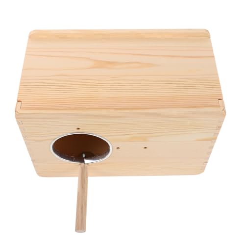 Kisangel Und Vogel Wellensittich – Unzertrennliche Für Holzkäfig Runde Hängen Mit Ideal Nymphensittiche Nisten Zucht Sitzstange Haus Geeignet Terrasse Loch Garten Papagei Holz von Kisangel