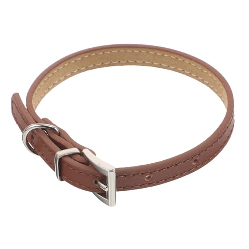 Kisangel Verstellbares Angenehmes Pu-haustierhalsband mit Schnalle für Katzen und Kleine Hunde Leichtes Komfortables Hundehalsband für Outdoor-aktivitäten Stilvolles Accessoire S Braun Kisangel Verstellbares Angenehmes Pu-haustierhalsband mit Schnalle für Katzen und Kleine Hunde Leichtes Komfortables Hundehalsband für Outdoor-aktivitäten Stilvolles Accessoire S Braun von Kisangel