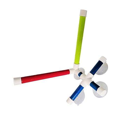 Kisangel Papagei Aktivität Spielzeug Doppel Station Stick Für Ziervögel Vogel Klettern Material Zufällige Farbe Kisangel Papagei Aktivität Spielzeug Doppel Station Stick Für Ziervögel Vogel Klettern Material Zufällige Farbe von Kisangel