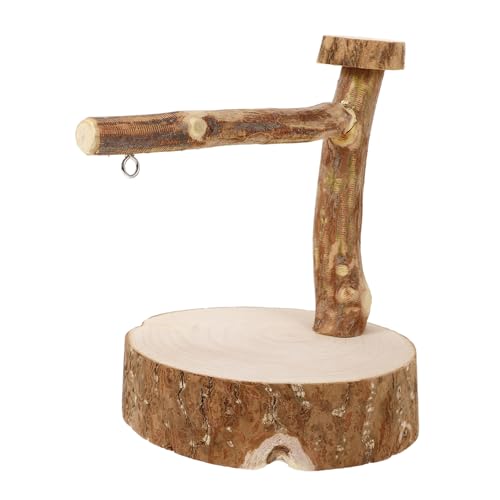 Kisangel Vogel Stehstange Kauspielzeug Für Papageien Vogel Spielständer Vogelpfote Kletterstab Haustier Hängestange Spinner Schaukel Vogelstange AST Hängematte Birdie Birds von Kisangel