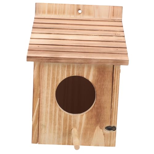 Kisangel Vogelhaus Für Kleine Vögel Kreativer Nistkasten Mit Futterspender Für Garten Wetterfestes Design Für Cockatiels Und Nymphensittiche Kisangel Vogelhaus Für Kleine Vögel Kreativer Nistkasten Mit Futterspender Für Garten Wetterfestes Design Für Cockatiels Und Nymphensittiche von Kisangel