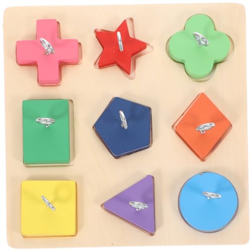 Kisangel Pädagogische Papagei Spiele Bunte Holz Block Spielzeug Für Vögel Spielzeit Zufällige Farbe von Kisangel